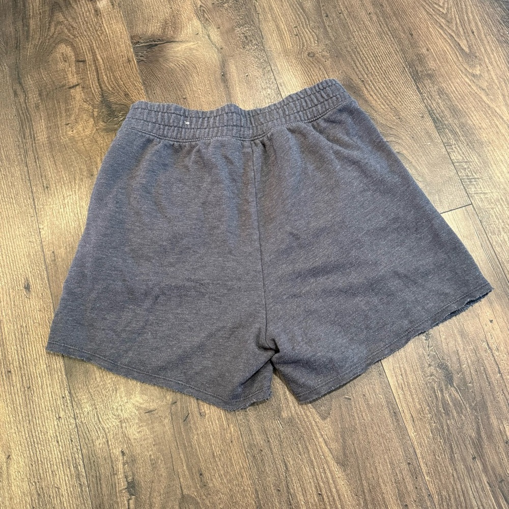 American Eagle Women Dark Gray Cut Off Sweatpant Shorts w Front Pockets Size Sm - Picture 2 of 5